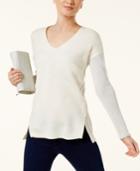 Inc International Concepts Two-tone Tunic Sweater, Created For Macy's