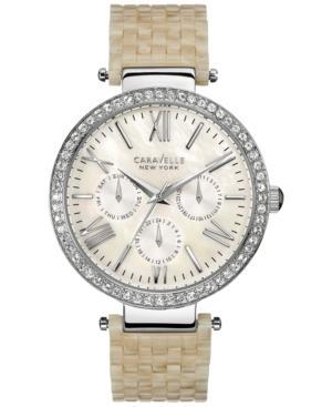 Caravelle New York By Bulova Women's Ivory-colored Bracelet Watch 38mm 43n102