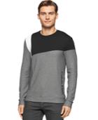 Calvin Klein Jacquard Crew-neck Long Sleeveknit Shirt