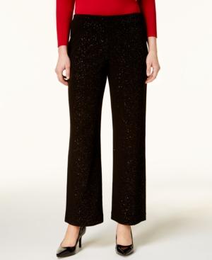 Alfani Glitter Wide-leg Pants, Created For Macy's