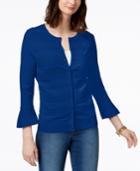 Charter Club Bell-sleeve Cardigan, Created For Macy's