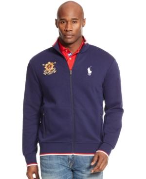 Polo Ralph Lauren Big And Tall Black Watch Double-knit Tech Jacket