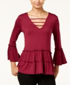 Miss Chievous Juniors' Ruffled Strappy Top