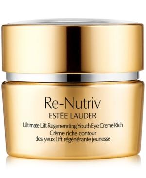 Estee Lauder Re-nutriv Ultimate Lift Regenerating Youth Eye Creme Rich, 0.5-oz.