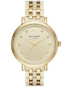 Kate Spade New York Women's Monterey Gold-tone Stainless Steel And Horn Acetate Bracelet Watch 38mm