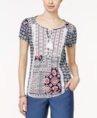 Style & Co. Short-sleeve Peasant Top, Only At Macy's