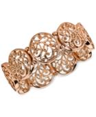 2028 Rose Gold-tone Filigree Stretch Bracelet, A Macy's Exclusive Style