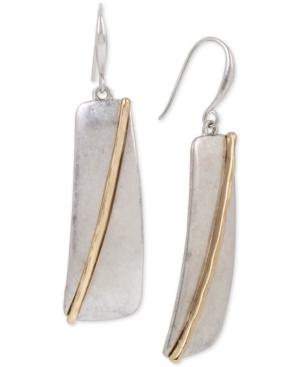 Robert Lee Morris Soho Two-tone Geometric Drop Earrings