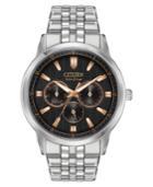 Citizen Eco-drive Men's Corso Stainless Steel Bracelet Watch 44mm