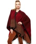 Cejon Ombre Ruana With Binding Wrap