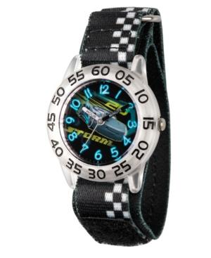 Disney Cars 3 Jackson Storm Boys' Clear Plastic Time Teacher Watch