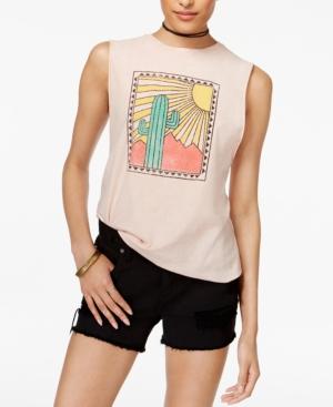 Project Social T Cotton Cactus Graphic Muscle T-shirt