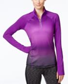 Ideology Quarter-zip Ombre Top, Only At Macy's