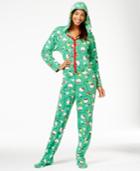 Hello Kitty Christmas Hooded Footed Jumpsuit