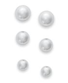 Giani Bernini Sterling Silver Earrings Set, Set Of 3 Ball Stud Earrings