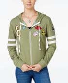 Miss Chievous Juniors' Zip-up Hoodie With Patches