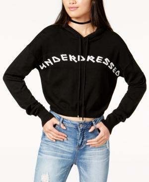 Twiin Cotton Graphic-print Cropped Hoodie