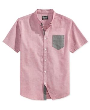 Retrofit Men's Short-sleeve Contrast Pocket Shirt