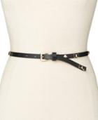 Kate Spade New York Enamel Bow Panel Skinny Belt