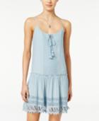 Be Bop Juniors' Crochet-trim Peasant Slip Dress