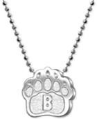 Little Collegiate By Alex Woo Brown Pendant Necklace In Sterling Silver