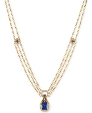 Le Vian Chocolatier Tanzanite (2 Ct. T.w.) And Diamond (1-1/10 Ct. T.w.) Pendant Necklace In 14k Gold