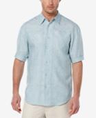 Cubavera Men's Linen Ombre Embroidered Short-sleeve Shirt