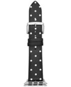Kate Spade New York Black With White Dot Leather Apple Watch Strap 38mm