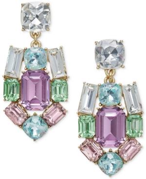 Charter Club Gold-tone Multi-crystal Chandelier Earrings, Only At Macy's