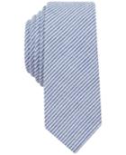 Penguin Men's Bergn Seersucker Stripe Skinny Tie