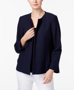 Eileen Fisher Tencel Textured Open-front Jacket