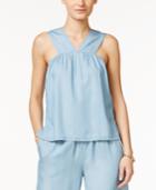 Vince Camuto Chambray Halter Top