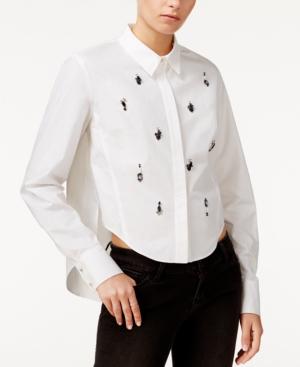 Rachel Rachel Roy Embellished High-low Shirt, Only At Macy's