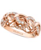 Le Vian Chocolatier Diamond Intertwined Ring (1/3 Ct. T.w.) In 14k Rose Gold