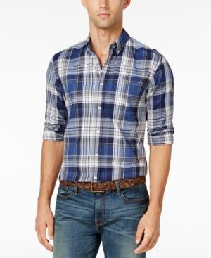 Tommy Hilfiger Men's Damian Plaid Slim Fit Long-sleeve Shirt