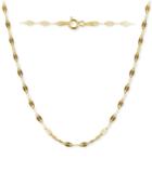 Giani Bernini Twisted Chain Link Necklace In 18k Gold-plated Sterling Silver, Created For Macy's