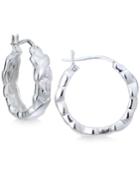 Giani Bernini Xo Hoop Earrings In Sterling Silver, Created For Macy's
