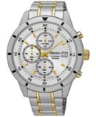 Seiko Men's Special Value Chronograph Two-tone Stainless Steel Bracelet Watch 44mm Sks563
