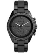 Fossil Men's Chronograph Sport 54 Black Stainless Steel And Silicone Bracelet Watch 44mm Ch3038