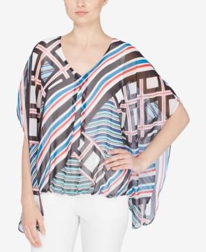 Catherine Catherine Malandrino Anika Printed Batwing-sleeve Top