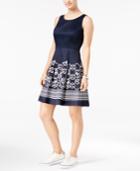 Tommy Hilfiger Anchor-print Fit & Flare Dress