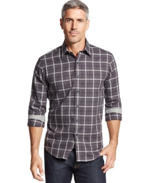 Tasso Elba Long-sleeve Plaid Shirt, Only At Macy's