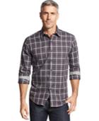 Tasso Elba Long-sleeve Plaid Shirt, Only At Macy's