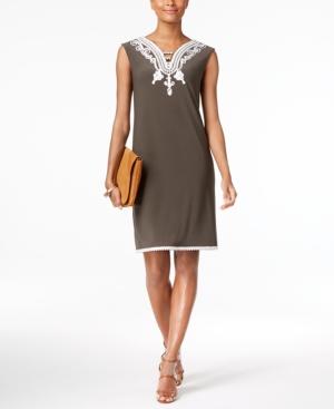 Alfani Petite Soutache Sheath Dress, Only At Macy's