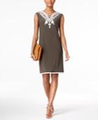Alfani Petite Soutache Sheath Dress, Only At Macy's