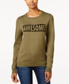 Ultra Flirt Juniors' Awesome Graphic Sweater