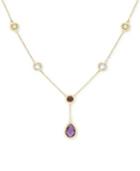 Victoria Townsend Multi-stone Y-drop Necklace In 18k Gold Over Sterling Silver (6-1/2 Ct. T.w.)