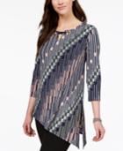 Jm Collection Asymmetrical-hem Tunic, Created For Macy's