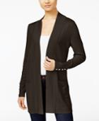 Jm Collection Open-front Cardigan, Created For Macy's