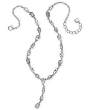 Charter Club Silver-tone Crystal Lariat Necklace, 17 + 2 Extender, Created For Macy's